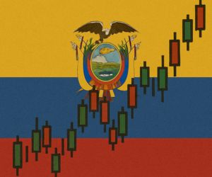 Gráfico financiero de crecimiento del mercado bursátil en América Latina con foco en acciones de Colombia.